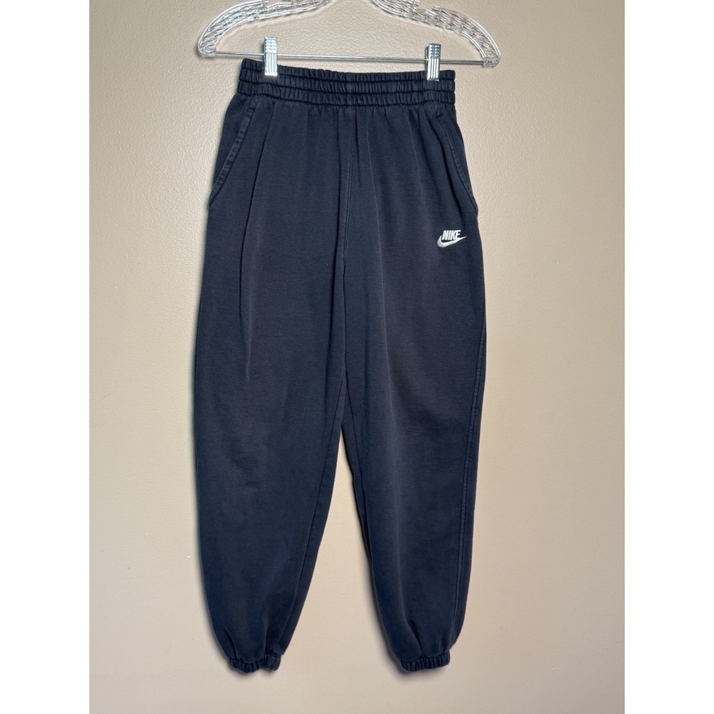 Nike Kids Sportswear Club Fleece Sweatpants Black Loose Fit FD2933-010 Size L